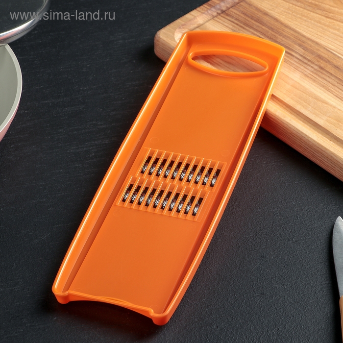 Овощерезка для корейской моркови, 27,5&times;9 см, цвет оранжевый