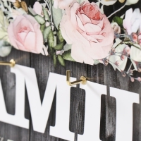 Ключница открытая "Family"  5 крючков,  23х32 см