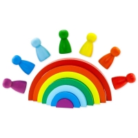 Пирамидка &laquo;Ступеньки. Радуга&raquo;