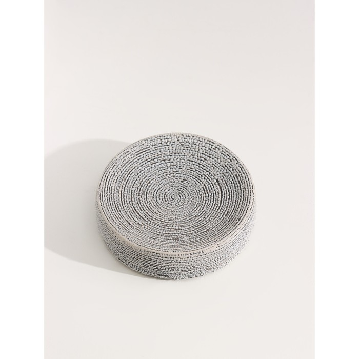 Набор аксессуаров для ванной комнаты Доляна &laquo;Камень&raquo;, 4 предмета (дозатор 300 мл, мыльница, 2 стакана), цвет серый