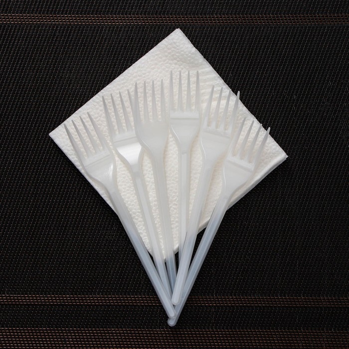 Набор пластиковой одноразовой посуды на 6 персон Не ЗАБЫЛИ! &laquo;Летний №2&raquo;, цвет белый