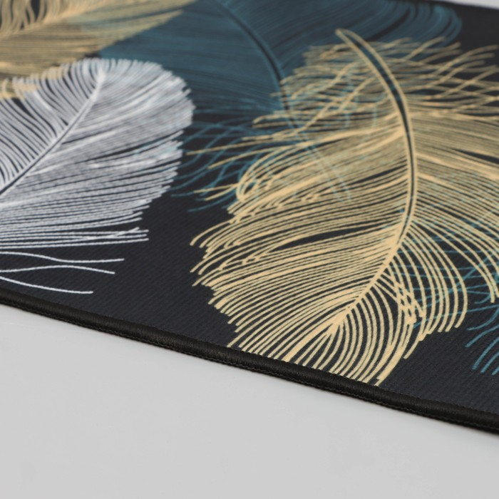 Коврики для дома Доляна &laquo;Перья&raquo;, 2 шт: 40&times;60, 40&times;121 см