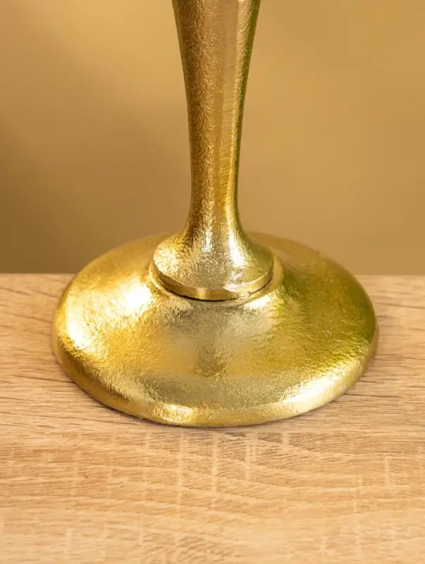 Подсвечник "Голди" алюминий 16 см, цв. золото