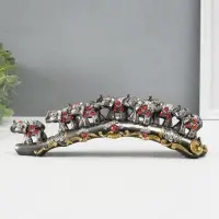 Сувенир "7 слонов на дуге со стразами" 29,5&times;7&times;5 см