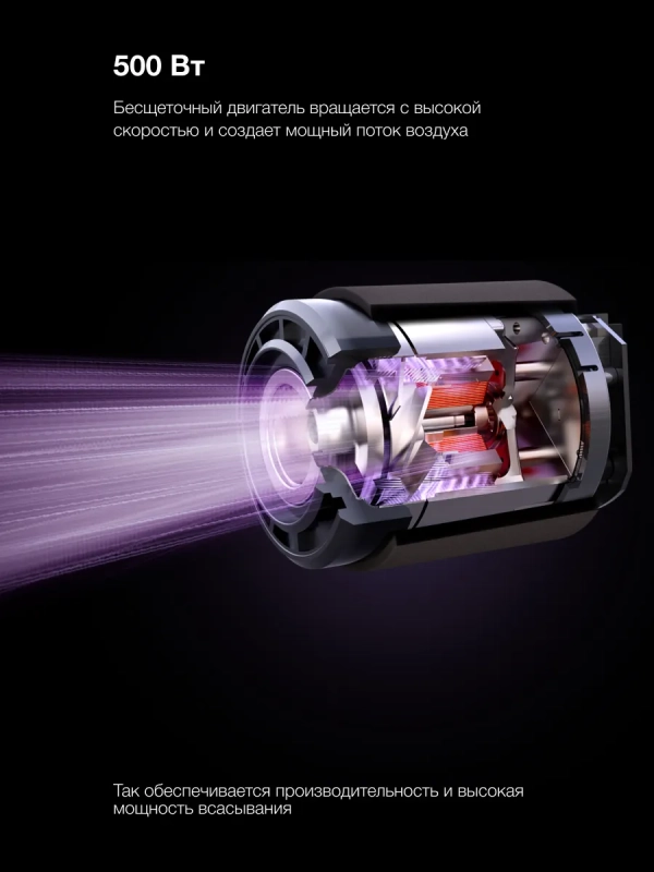 Вертикальный пылесос HYV-S7970 470мл 500Вт серый