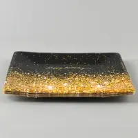 Тарелка одноразовая бумажная квадратная Happy Birthday, 21 см