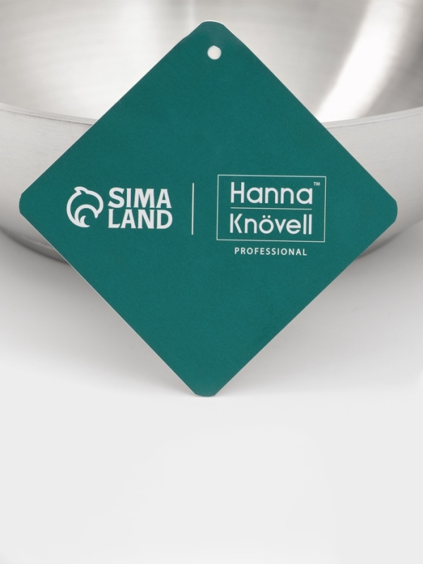 Сковорода d=20 см, h=6 см, толщина стенки 0,6 мм, индукция, дно al+fe+al