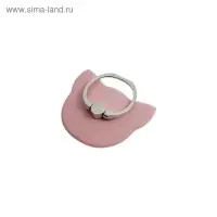 Держатель-подставка с кольцом для телефона Luazon, в форме "Кошки", розовый