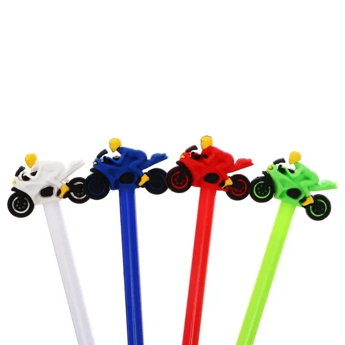 Ручка - прикол гелевая &laquo;Мотоцикл&raquo;, МИКС