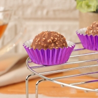 Форма для выпечки круглая, 3,5*2см фиолетовый набор