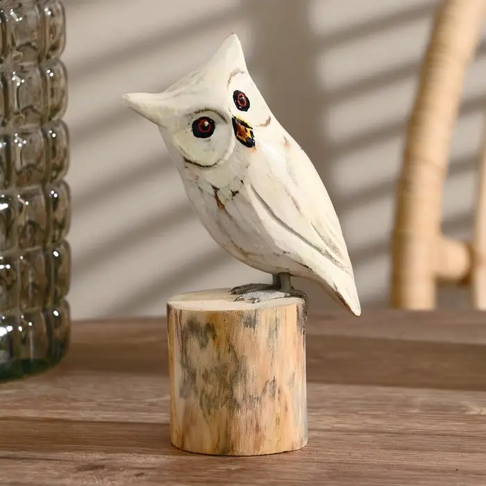 Cувенир &laquo;Совушка на пеньке&raquo;, 18 см, дерево