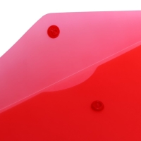 Набор папок-конвертов на кнопке А5 150мкм Calligrata  прозрачные, микс 5шт