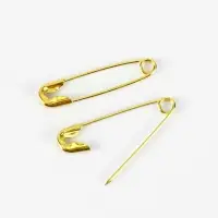 Булавки английские, 19 мм, 80 шт., цвет золотой