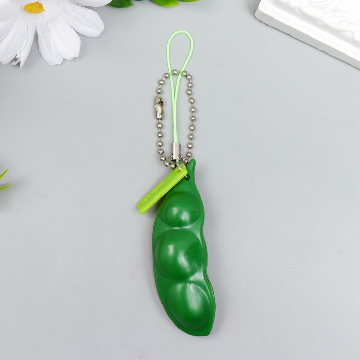 Брелок резина "Горошек" выдавливается 2х7 см