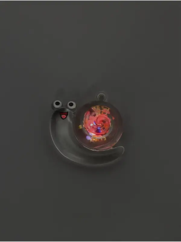 Подвеска для творчества акрил "Улыбчивая улитка" светится в темноте МИКС 2,9х3,3х1 см