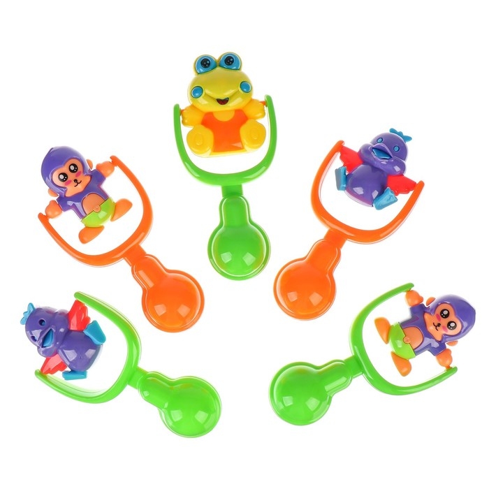 Погремушка &laquo;Зверята&raquo;, виды МИКС, Крошка Я