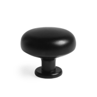 Ручка кнопка ТУНДРА PK036BL, черная, 8 шт TMP