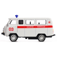 Машина металлическая &laquo;УАЗ-3962. Скорая помощь&raquo;, инерция, 1:43