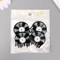 Декор для творчества акрил "Расплавившаяся пластинка" 4,5х4х0,2 см