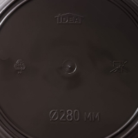 Горшок с поддоном &laquo;Ротанг&raquo;, 4,7 л, цвет коричневый