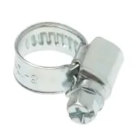 Хомут червячный ZEIN, несквозная просечка, диаметр 8-12 мм, ширина 9 мм, оцинкованный