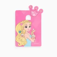 Серьги детские "Выбражулька" как у мамы, стразик, цвет белый в золоте