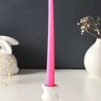 Набор свечей античных, 2,3х 24,5 см, 5 ч, 55 г, 2 штуки, тёмно-розовый