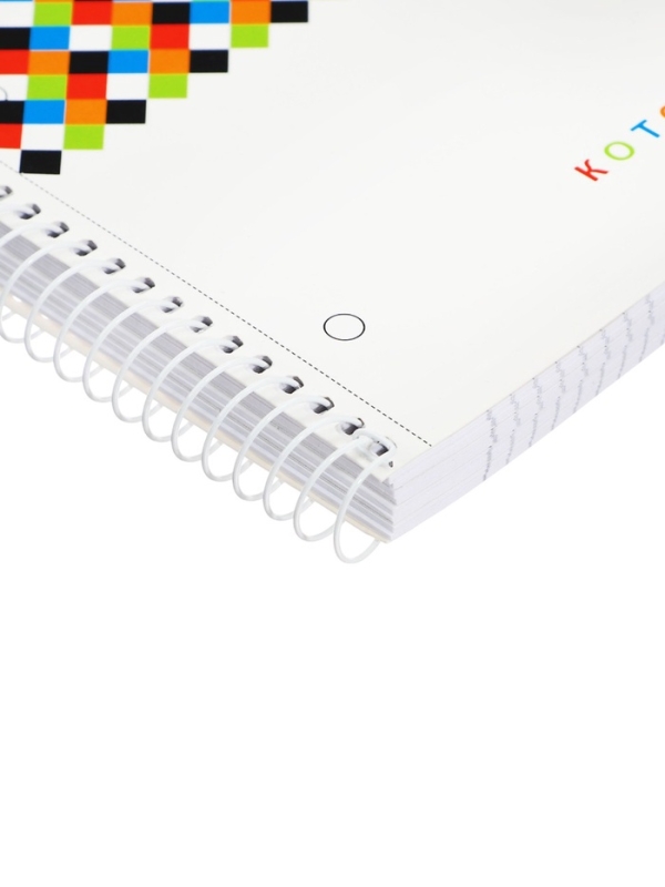 Тетрадь А4 120л кл на спирали "Тот самый кот", S-touch,многоур перф,3цв разд,офс 60-65г/м&sup2;