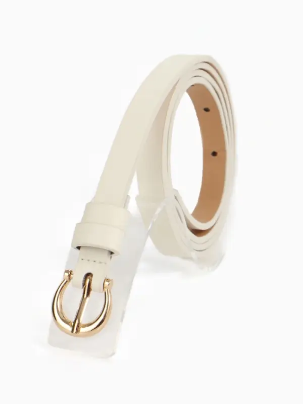 Ремень жен 02-01-01-01, Март2502, 1,3*0,3*110 см, без винта, пряж золото, 1 прокол,