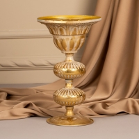 Подсвечник металл &laquo;Ярусы&raquo; для одной свечи 16 х 16 х 25 см