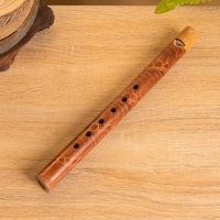 Сувенирный музыкальный инструмент "Флейта" бамбук, цв. коричневый, 30х2х2 см
