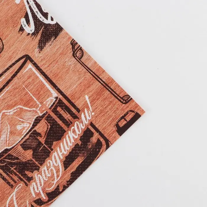 Бумага упаковочная глянцевая двухсторонняя &laquo;Дерево&raquo;, 70 х 100 см