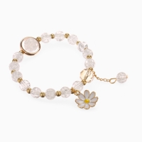 Браслет детский &laquo;Выбражулька&raquo; ромашка, цвет белый в золоте