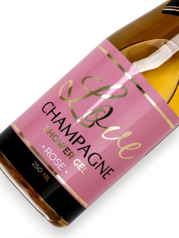 Гель для душа во флаконе шампанское Love Champagne, 250 мл, Новый Год