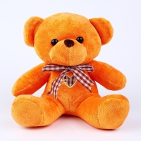 Мягкая игрушка &laquo;Мишка&raquo;, с бантиком, 18 см, цвет бежевый