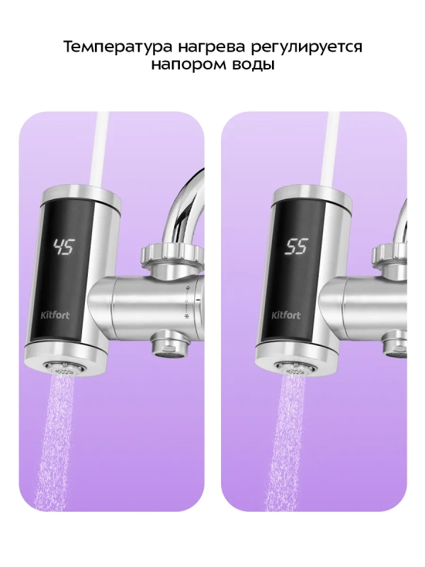 Водонагреватель проточный КТ-6528 - 3300 Вт