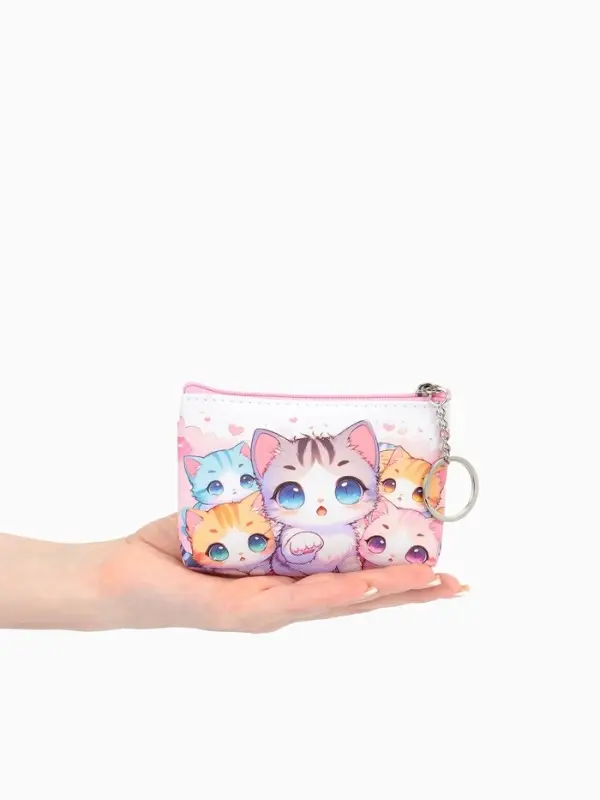 Кошелек дет 13-01-01 Июнь2517, 10,5*2,5*8 см, отд на молнии, микс