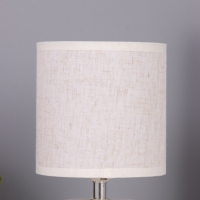 Лампа настольная "Рукия" 1х40Вт Е14 серый/экрю 13х13х25см