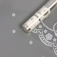 Пленка прозрачная с рисунком &laquo;Бусы&raquo; Белый 0.7&times;8.2&plusmn;5%м