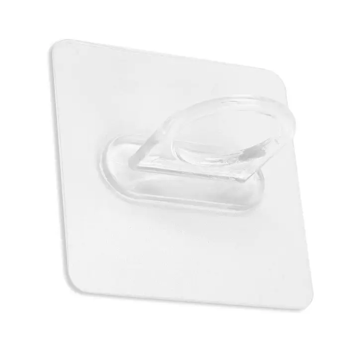 Держатель с клейкой поверхностью ТУНДРА, d=25 мм, 68&times;68 мм, прозрачный