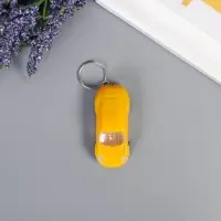 Фонарик брелок для ключей на кольце &laquo;Яркое авто&raquo;, мигает, колеса крутятся, 2.5&times;6&times;1.5 см, МИКС