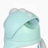 Поильник - непроливайка детский с силиконовой трубочкой &laquo;Чайка&raquo;, 260 мл., с ручками, голубой