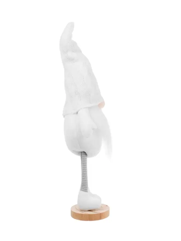 Фигура текстиль &laquo;Гном в белом&raquo; 55 см, 1 LED, от батареек AG13&times;3, свечение тёплое белое