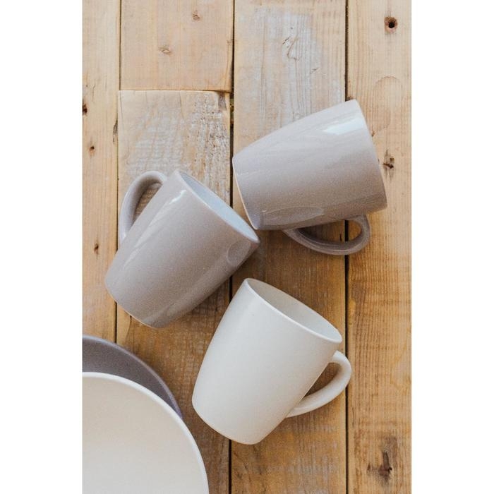 Кружка Доляна &laquo;Пастель. Крем-брюле&raquo;, 360 мл, керамика, бежевая