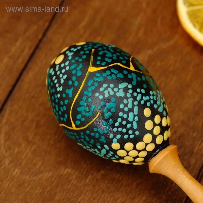 Сувенирный музыкальный инструмент "Маракас" 24х5,5х5,5 см МИКС