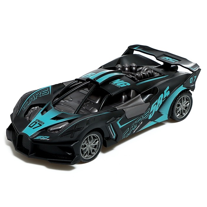 Машина радиоуправляемая &laquo;Гоночная&raquo;, открываются двери, с аккумулятором, МИКС