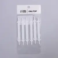 Шнурки для обуви, 6 шт., силиконовые, плоские, 13 мм, 9 см, белые