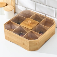 Органайзер для хранения, 30&times;30&times;10 см, бамбук