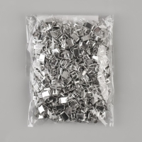 Нижний ограничитель для молнии, металлический, №5, 500 &plusmn; 20 шт, цвет серебряный