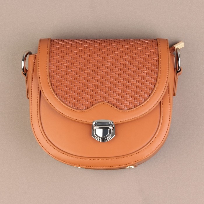 Застёжка для сумки, 3,3 &times; 3 см, цвет серебряный